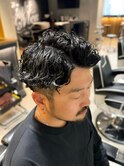 ハイライト　リバースパーマ　ラルフカール　ツーブロック