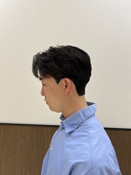 ステージ(STAGE) ダウンパーマ　韓国メンズヘア　カルマパーマ　センターパート