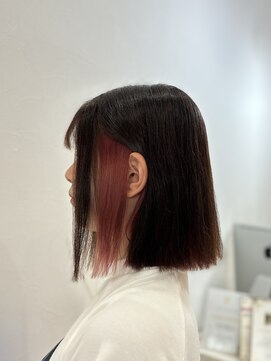 ラビス クローバー(Lovis clover) 〔NANA〕ブラウン×ピンク/インナーカラー