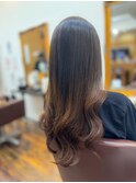 *プルエクステ ゆる巻き仕上げ*