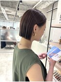 艶ボブ髪質髪質改善切りっぱなしボブ外ハネボブ梅田ボブ