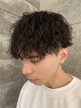 ニアウ 伊勢崎連取店(Niau) メンズマッシュツイストスパイラルパーマメンズパーマ