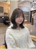 モカグレージュ/小顔に見せるヘア sayuri