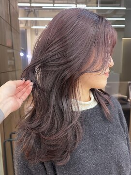 パークレーン アイス イヴェン(park lane ICI yeven) ブリーチなしダブルカラー ラベンダーピンク レイヤー/momoka