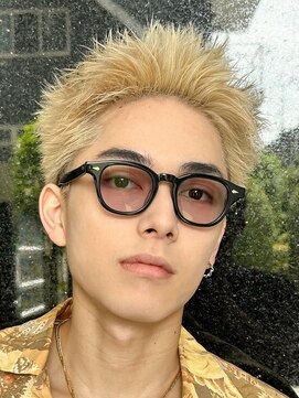 フィフス(fifth) ベリーショートスパイキーショートアップバングブロンドヘア金髪