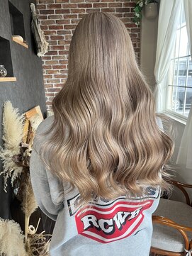 髪屋 紬 ミルクティーベージュ/ハイトーンカラー