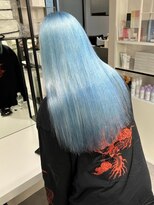 ベレーザ 渋谷(BELEZA)&nbsp;13310艶髪ネイビーブルーブルーシルバーレイヤーブルーカラー