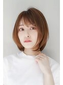 【GEEKS渋谷】ミディアムレイヤー/ボブウルフ/ベージュ/春夏ヘア