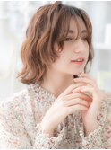 ★ミルクティーアッシュ立体感乾かすだけウルフボブ30代40代★1