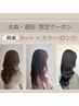 【再来2回目～4回目】カット＋カラー（ロング）＋保湿トリートメント