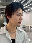 アップバング/ソフトスパイキーショート/ブルーブラック1