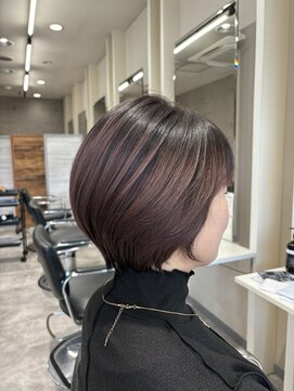 ラヴィリス バイ レム(Raviliss by rem) ピンクグレージュ ショートヘア 髪質改善 奈良 桜井