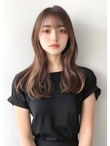 【ロングヘア　前髪あり　韓国ヘア　#19】#渋谷駅#韓国#髪質改善