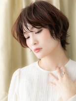 モッズヘア 上尾西口店(mod's hair) ナチュラルブラウンひし形丸みショートウルフ310W上尾30代40代