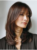 クラゲヘアー/小顔/ココアベージュ/オリーブグレー/川西