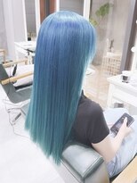 デイズ(days)&nbsp;水色ネイビーブルカラー/つやストレートロング