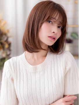 インナーカラーワンカールミディアムレイヤーa大宮20代30代40代