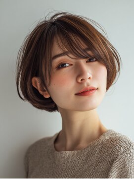 ロディーナコク 大口 新子安(rodina.coc) 着物ヘア/大人ガーリー/ダークアッシュ/似合わせカット/大口子安