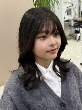 アルテヘアー(arte HAIR) 【arte HAIR】ミディアムレイヤー/ゆる巻きスタイリング