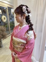 アミュー(amiu)&nbsp;サイド編み下ろしアレンジ