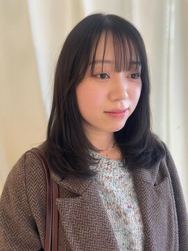 ヘアメイク シュシュ(Hair make chou chou) コテ巻きパーマ　ワンカールパーマ　レイヤーカット