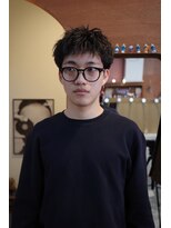 エディ(Edy)&nbsp;メンズスパイキーショート刈り上げツイストピンパーマ眉毛カット