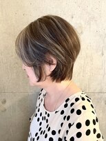 ロロン 豪徳寺店(LORONG) ハイライト 大人ショートレイヤー