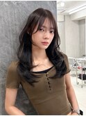 卵型 似合わせ前髪 韓国ワンホンレイヤー 銀座