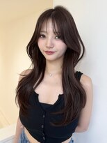 アイトーキョーエス 渋谷(AI TOKYO S)&nbsp;レイヤーカットラベンダーブラウン2waybangブリーチなし渋谷