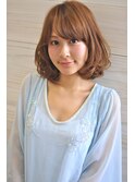 斜めバングふわくしゅニュアンス