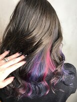 セシルヘアー 札幌店(Cecil hair)&nbsp;インナーカラーアッシュバイオレットピンクベージュ