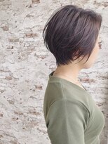 エル(elle)&nbsp;小顔に見せるヘア♪ダブルバングブランジュ×パープルベージュ