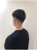 バーバースタイル×クセ毛風パーマ