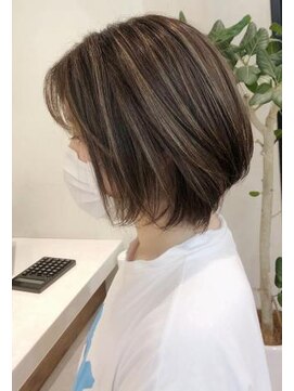 ネックス 表参道本店(nex) 【nex表参道】大人ハイライト ベージュ 白髪