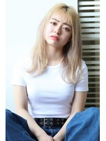 ビーワールド(B WORLD)&nbsp;ホワイトブリーチ！ブロンドヘア！ケアブリーチで垢抜けロング