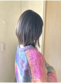 シルバーたっぷりロングボブ