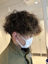 シェーン 仙台駅広瀬通店(schon)&nbsp;メンズ×ハイライト×波巻き