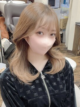 ルフレ 新宿本店2nd(Reflet) オーシャンブルー/ダブルカラー/カット/トリートメント