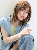 【tetote】顔周りレイヤー インナーカラー ミルクチョコレート
