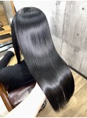 ダークブラック極艶ストレート