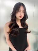 【ろみおStyle】上品な暗髪ヘア/うる艶/韓国ヘア