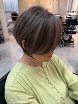 ティダスマイル 吉祥寺店(tida smile)&nbsp;くびれショート/白髪ぼかしハイライト