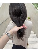 ブリーチ無し　やわらか艶ブラウン　大人カワイイ