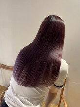 【髪質改整ケアカラーと言えばコレ】カット+髪質改整カラー+高濃度トリートメント　　9900円