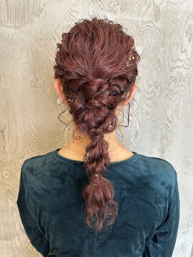 グランデュール 浜松小豆餅店(GRANDEUR) 編み下ろしヘア