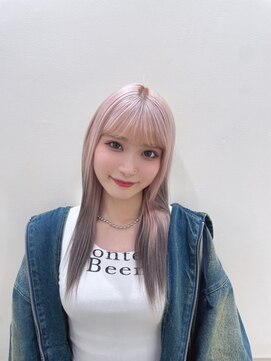 モニカ(MONIQA) ピンク×ダークグレー