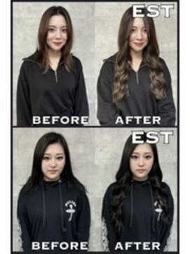 エスト 大阪梅田(EST) 【大阪梅田】レミー100%/53cm☆シールエクステ60枚+カラー