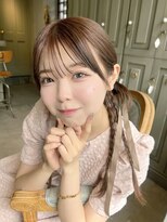 ミミバイカシュカシュ(mimi by cache cache)&nbsp;結婚式お呼ばれヘアカチモリヘアシースルーバング