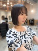 [澤口]イメチェン外ハネボブ美髪ワイドバングレイヤーショート