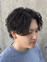 ボンド トウキョウ(BOND TOKYO)&nbsp;縦落ち波巻きセンターパート #波巻き#センターパート